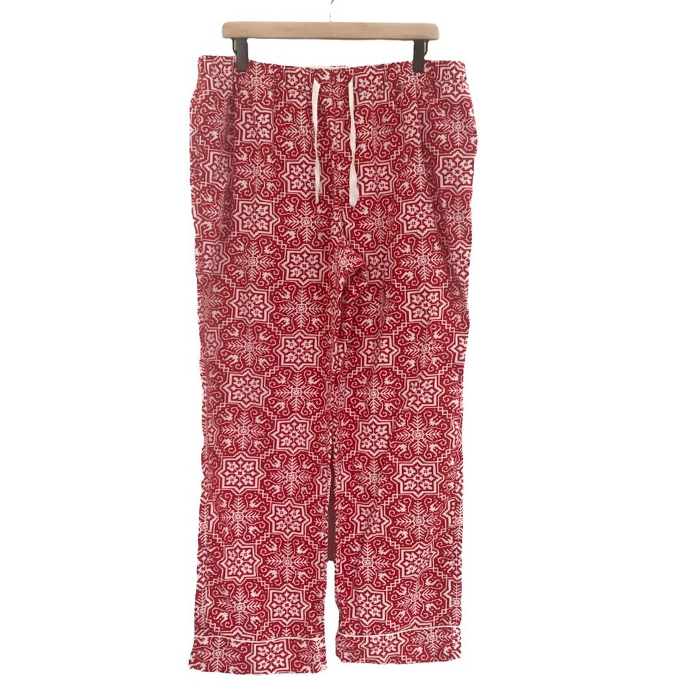 Lands' End Snowflake Pajama Pants